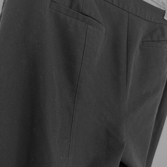 Chicos 1.5 Flat Front Dress Pants size Medium Black 29" inseam Taper Leg - Picture 6 of 11